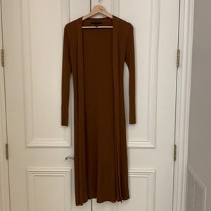 WHBM duster and turtle neck